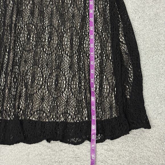 vtg Nine West Halter Dress Women sz 10 Mesh Spider Black Dark Fairy Whimsigoth - Picture 9 of 14